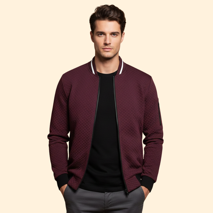 Men’s Jacquard Bomber Jacket
