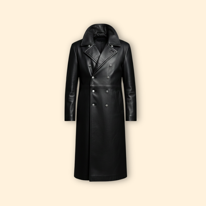 Men’s Long Double-Breasted Coat
