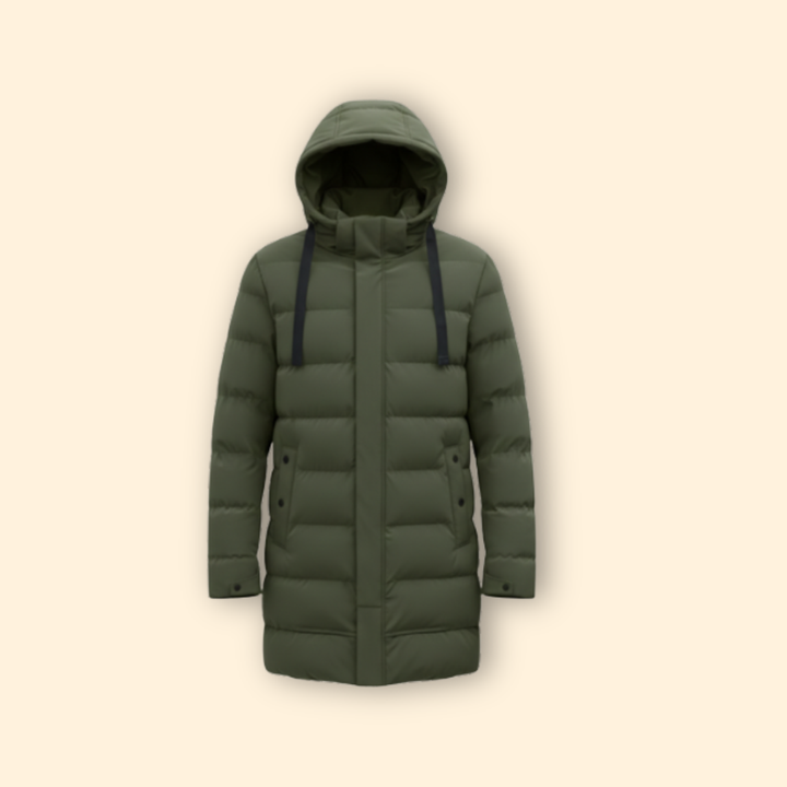 Men’s Long Quilted Coat