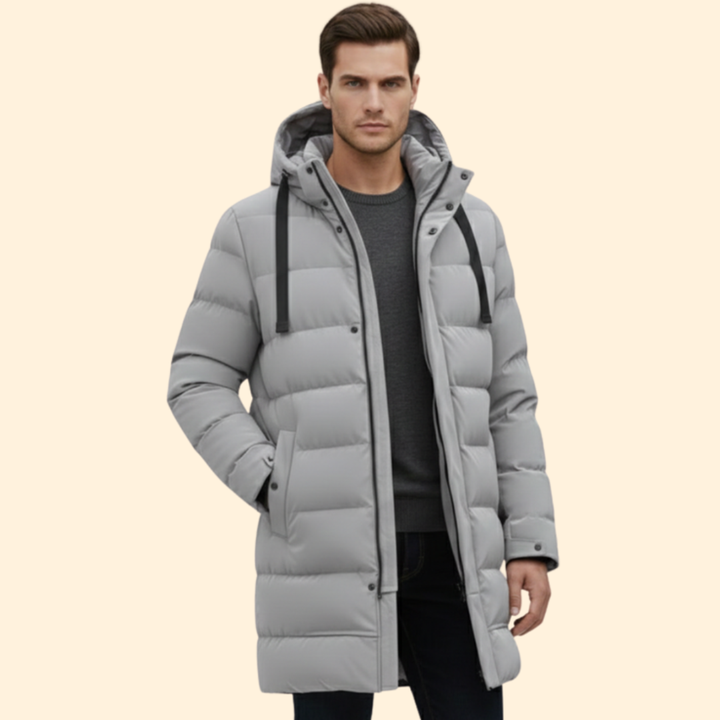 Men’s Long Quilted Coat