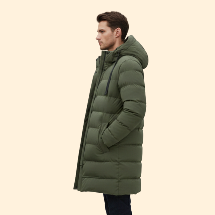 Men’s Long Quilted Coat