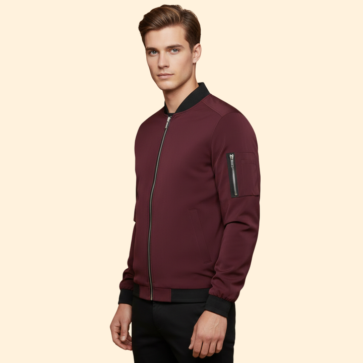 Men’s Metallic Bomber Jacket