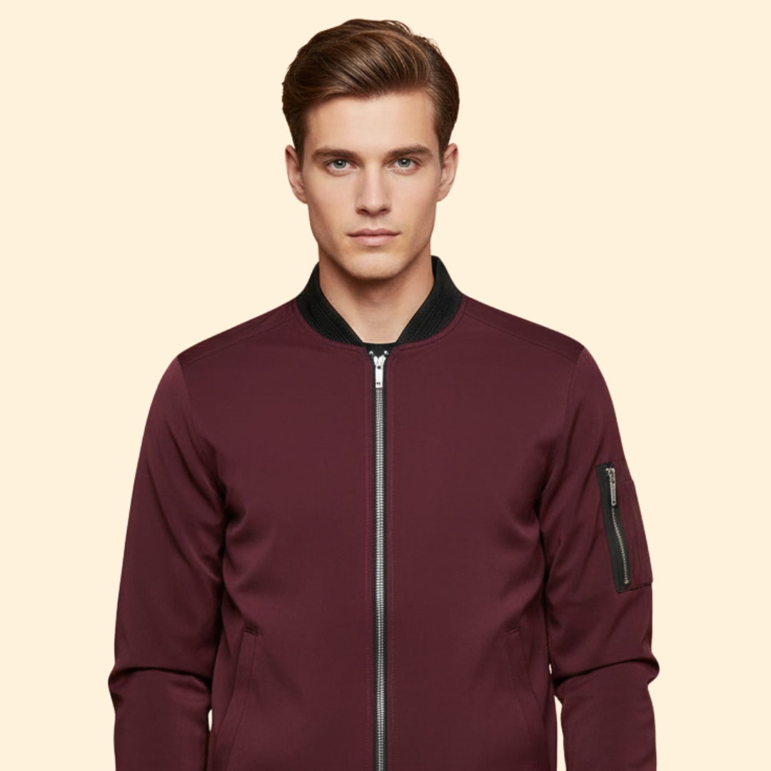 Men’s Metallic Bomber Jacket