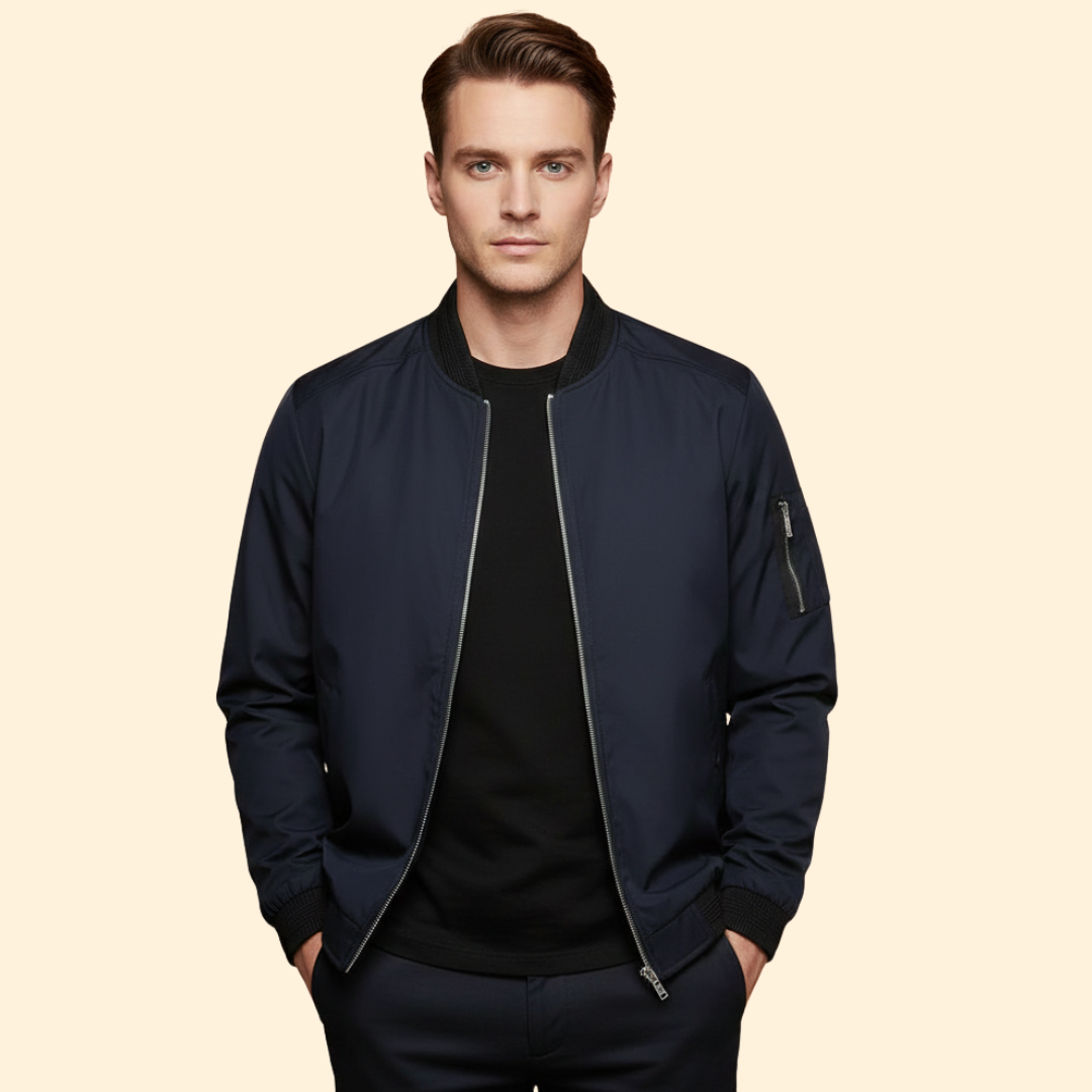 Men’s Metallic Bomber Jacket
