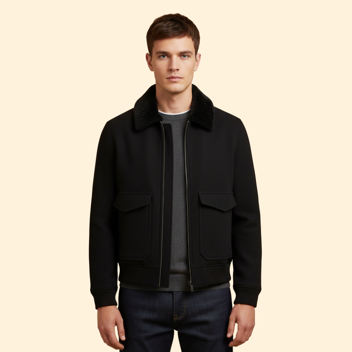Men’s Minimal Bomber Jacket