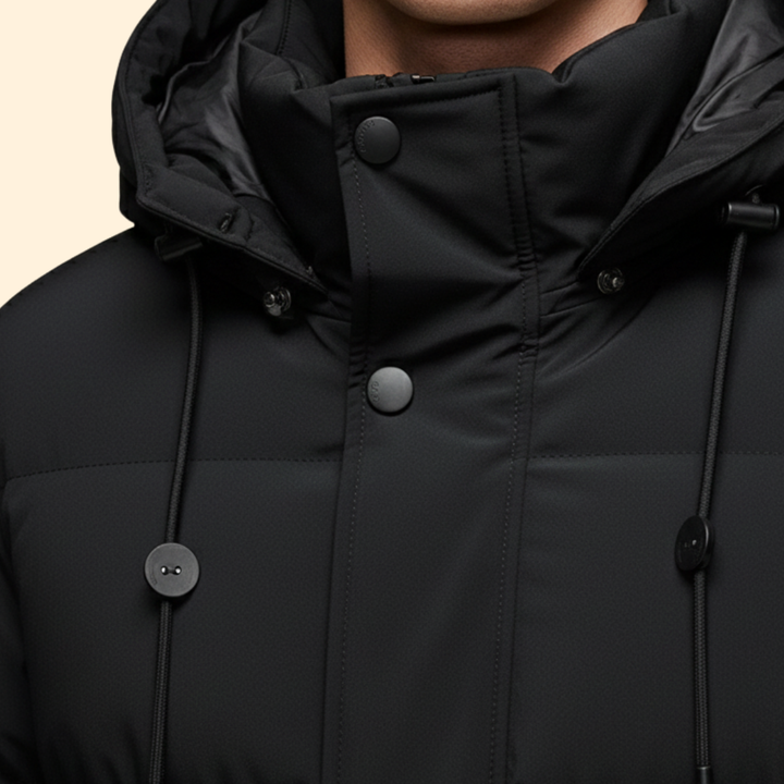Men's Puffer Jacket with Hood