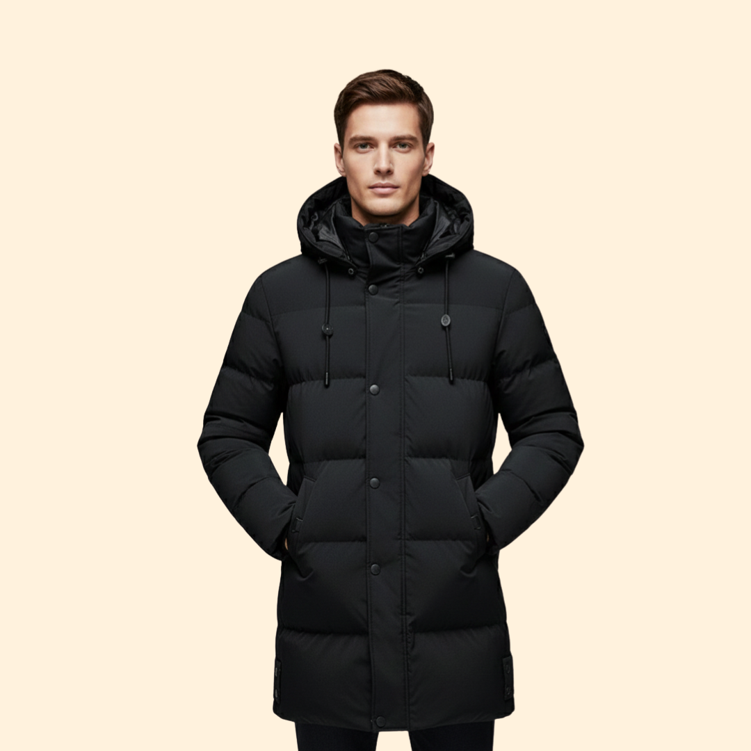 Men's Puffer Jacket with Hood