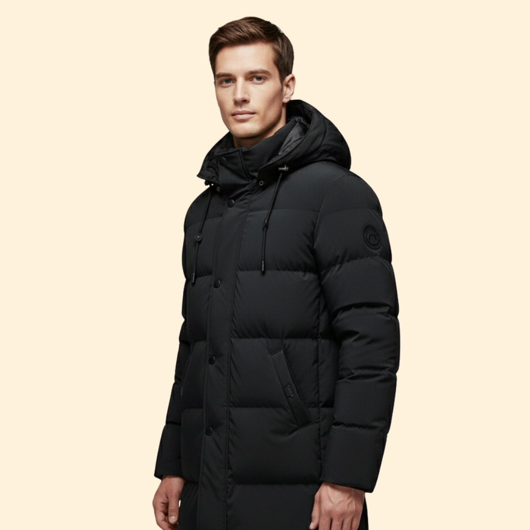 Men's Puffer Jacket with Hood