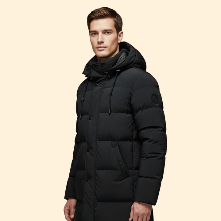 Men's Puffer Jacket with Hood