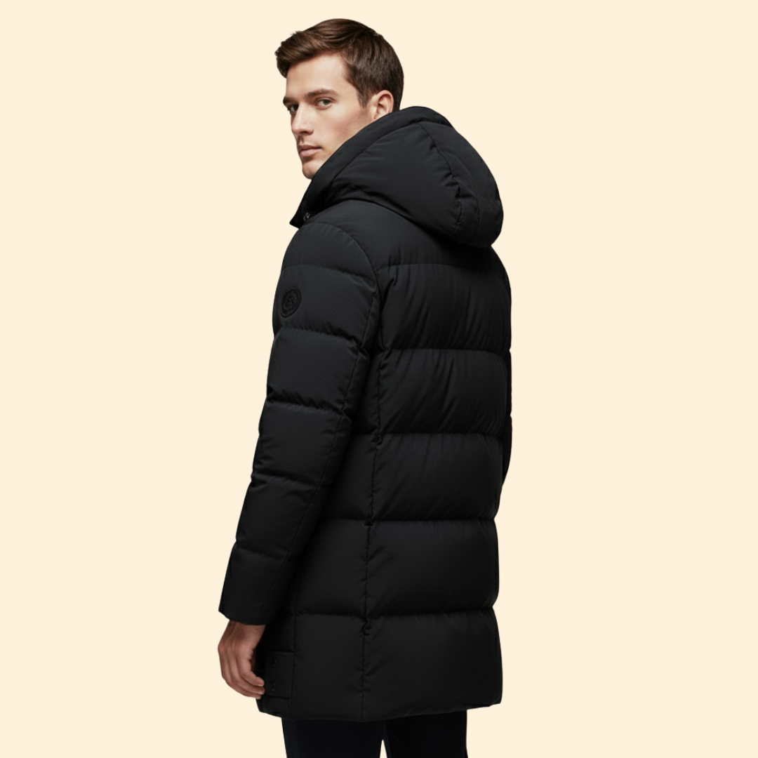 Men's Puffer Jacket with Hood
