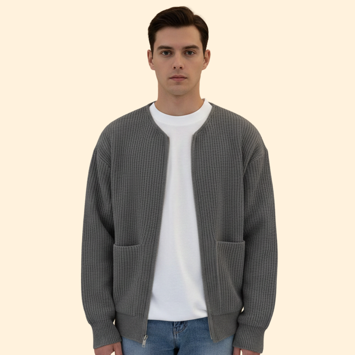 Men’s Ribbed Cotton Bomber Jacket