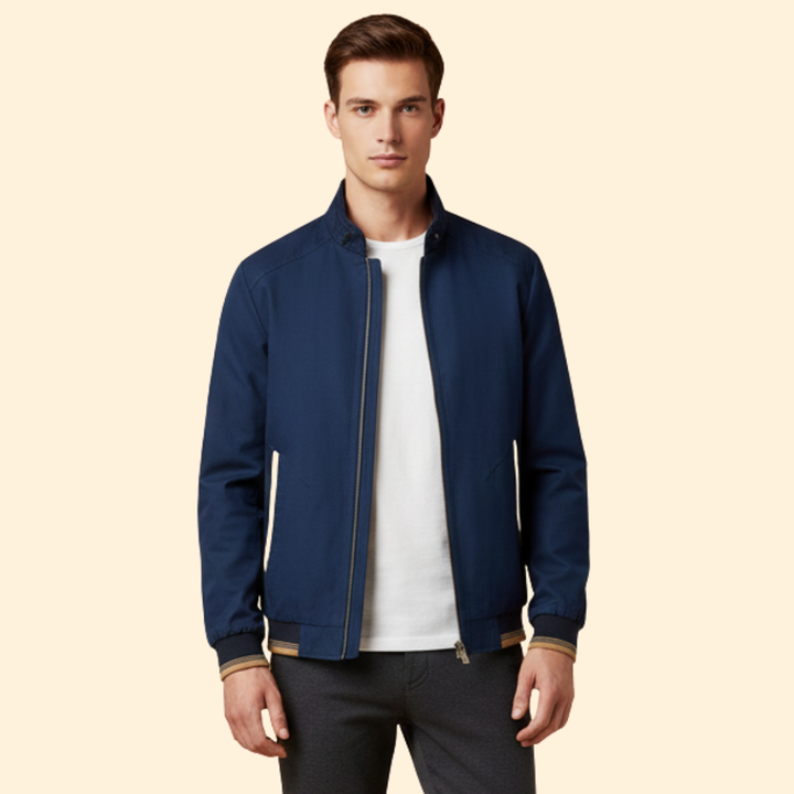 Men’s Stand Collar Bomber Jacket