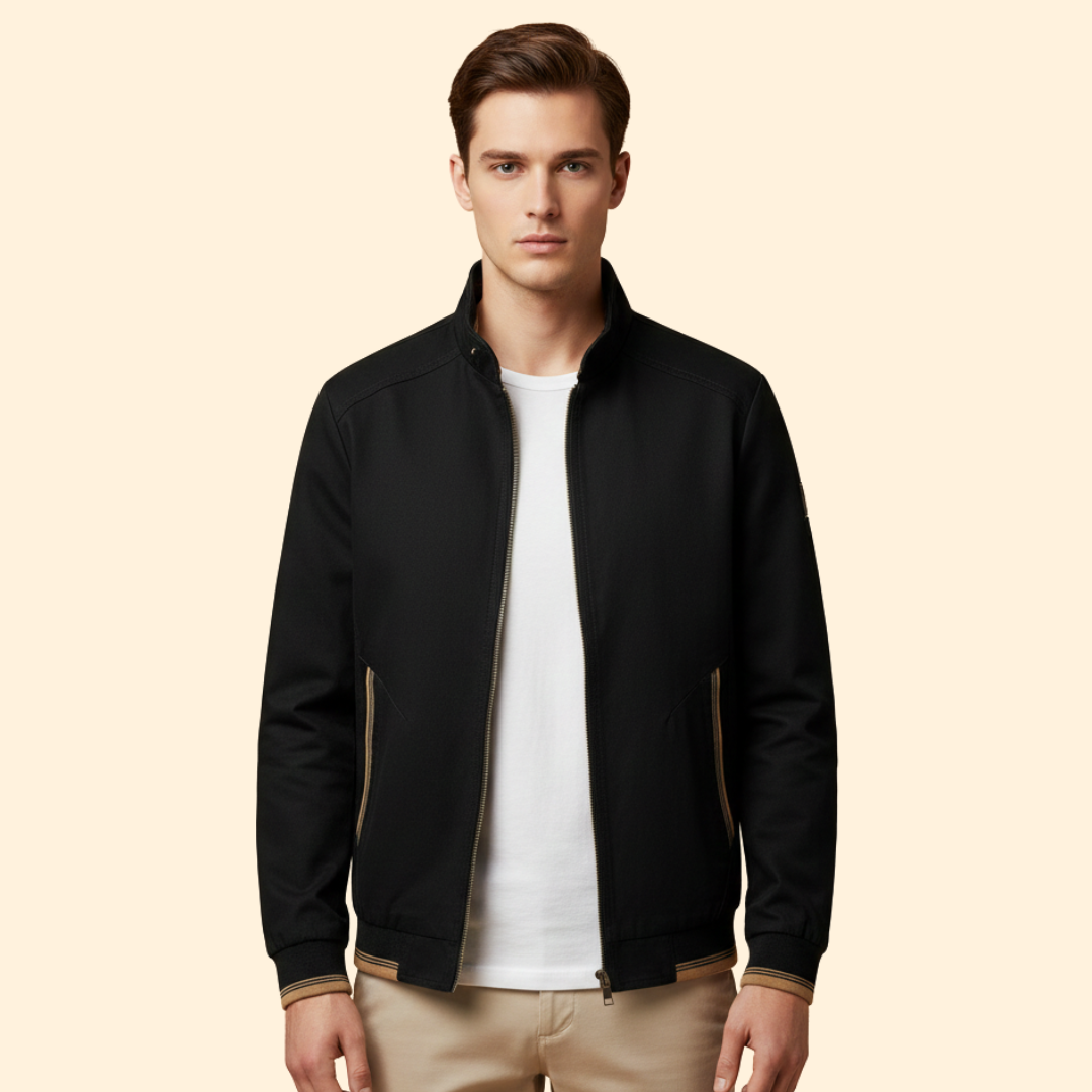 Men’s Stand Collar Bomber Jacket