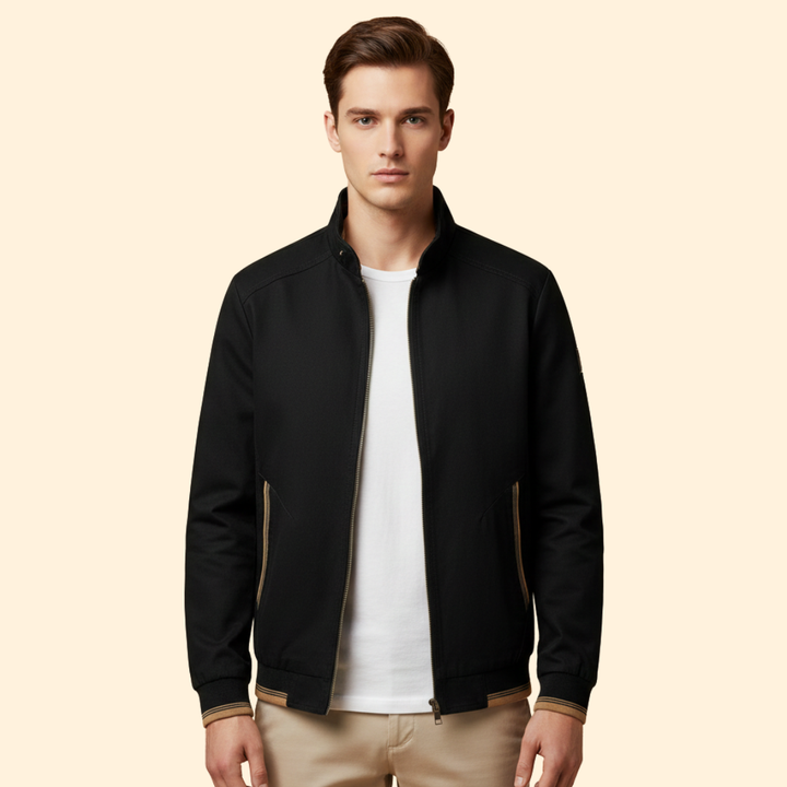 Men’s Stand Collar Bomber Jacket