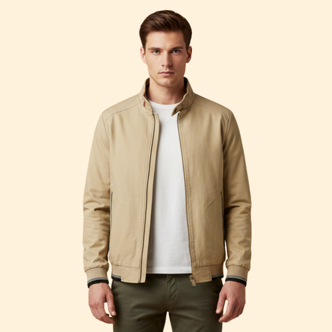 Men’s Stand Collar Bomber Jacket