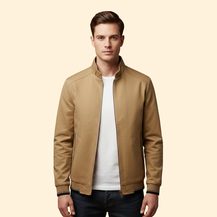 Men’s Stand Collar Bomber Jacket