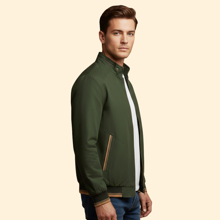 Men’s Stand Collar Bomber Jacket