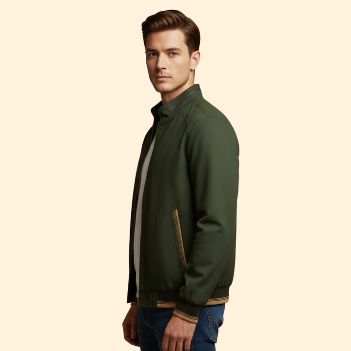 Men’s Stand Collar Bomber Jacket