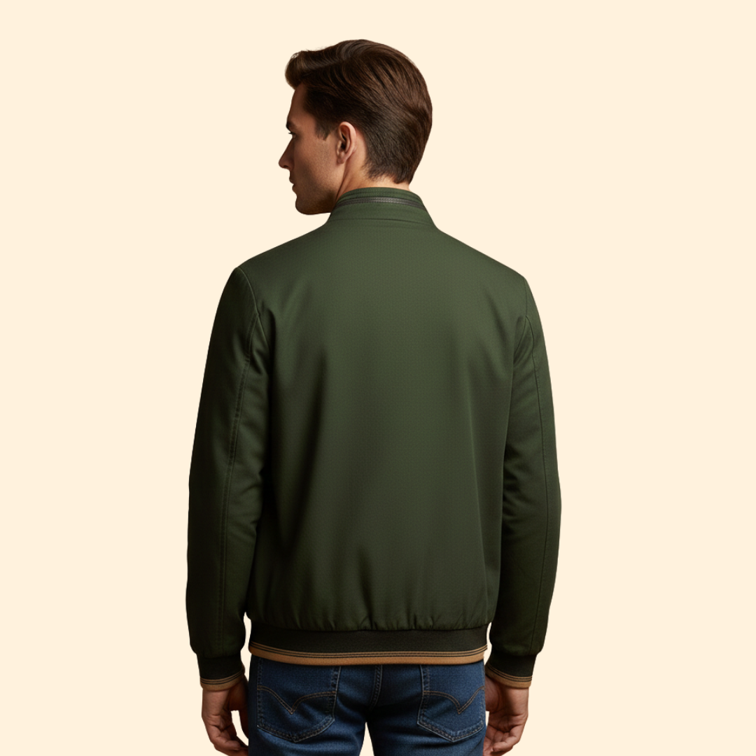 Men’s Stand Collar Bomber Jacket