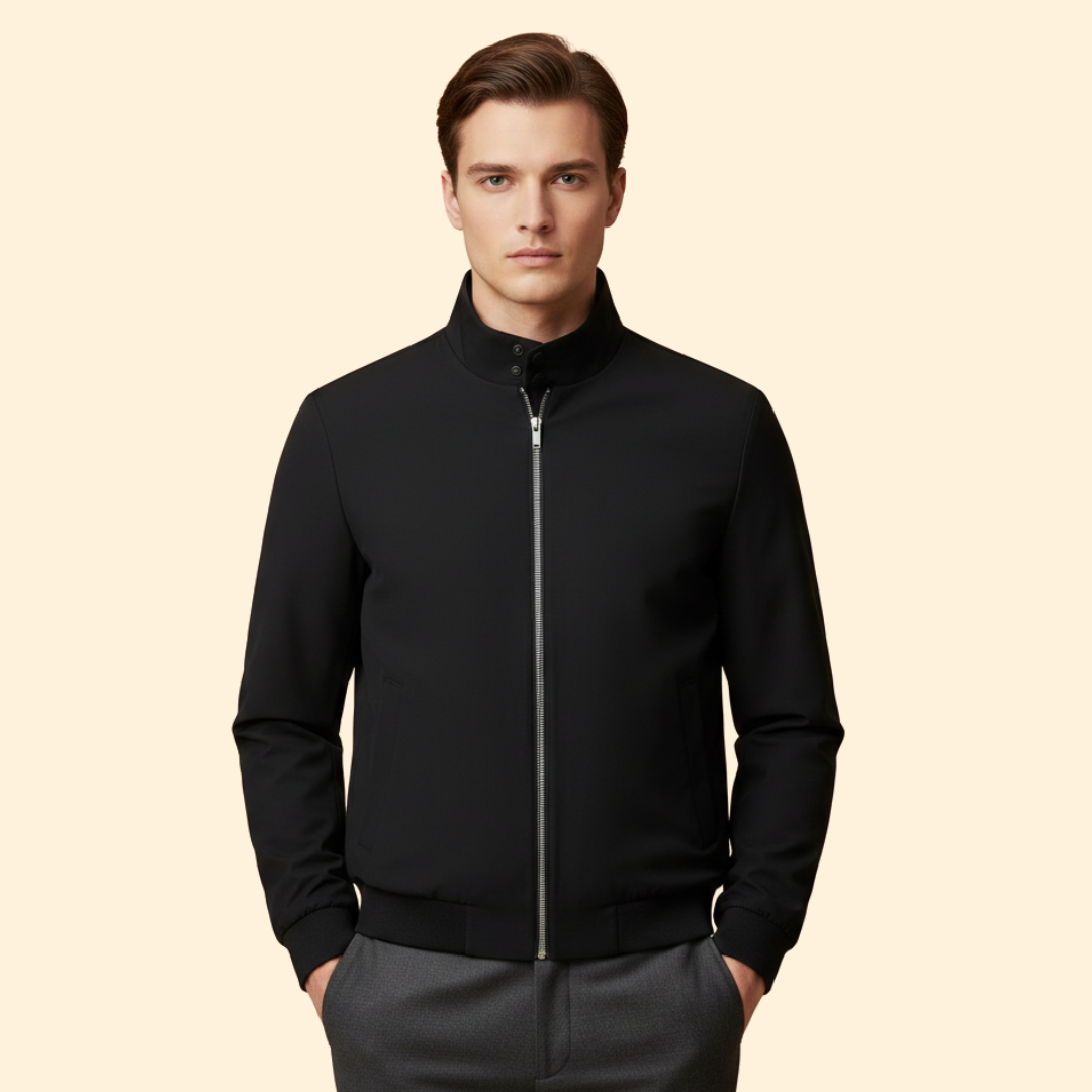 Men’s Stand Collar Bomber Jacket