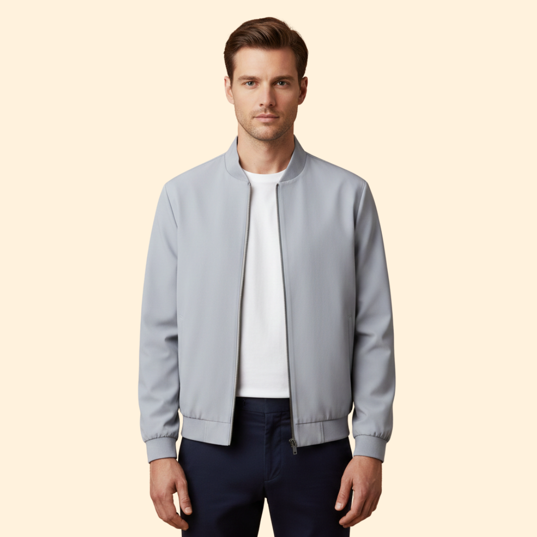 Men’s Stand Collar Bomber Jacket
