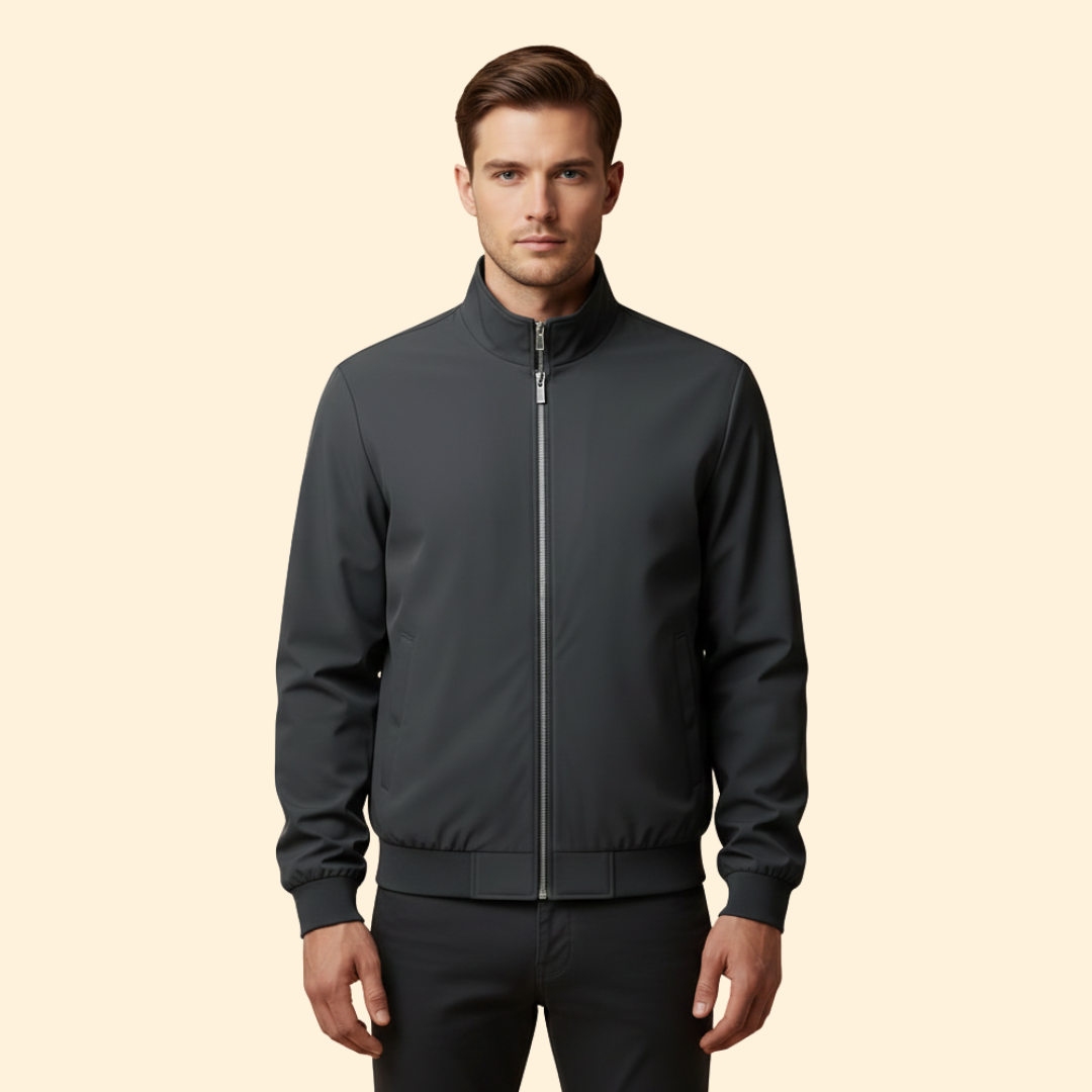 Men’s Stand Collar Bomber Jacket