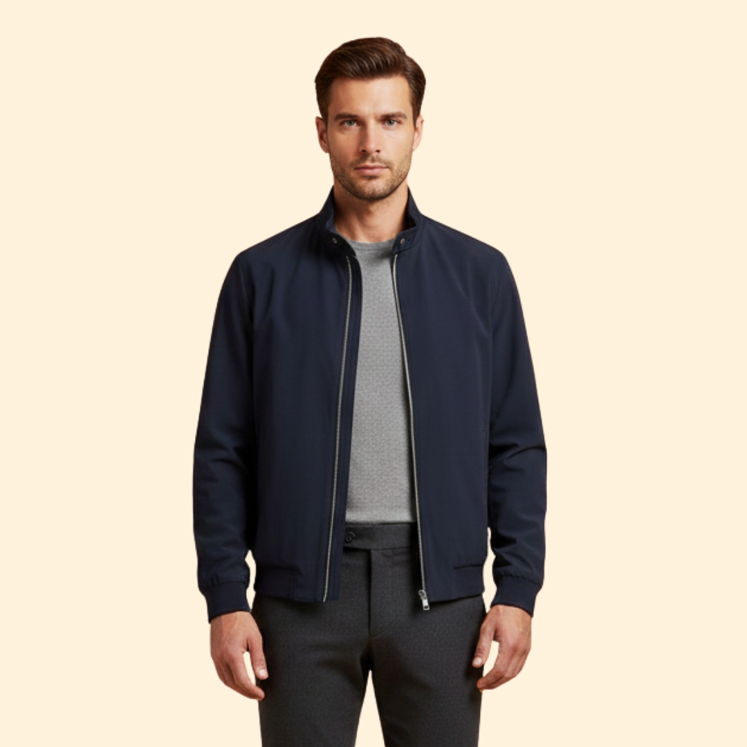 Men’s Stand Collar Bomber Jacket