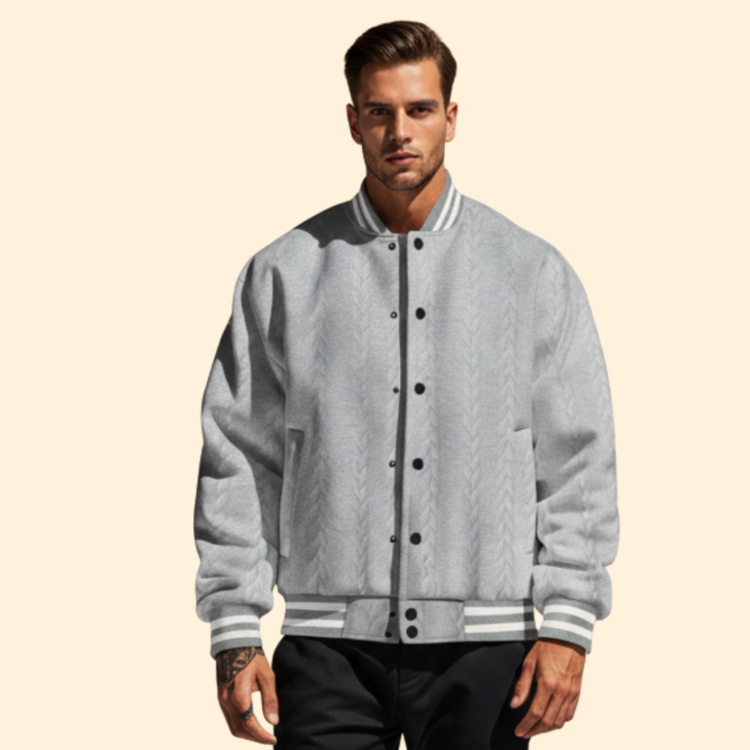 Men’s Structured Bomber Jacket