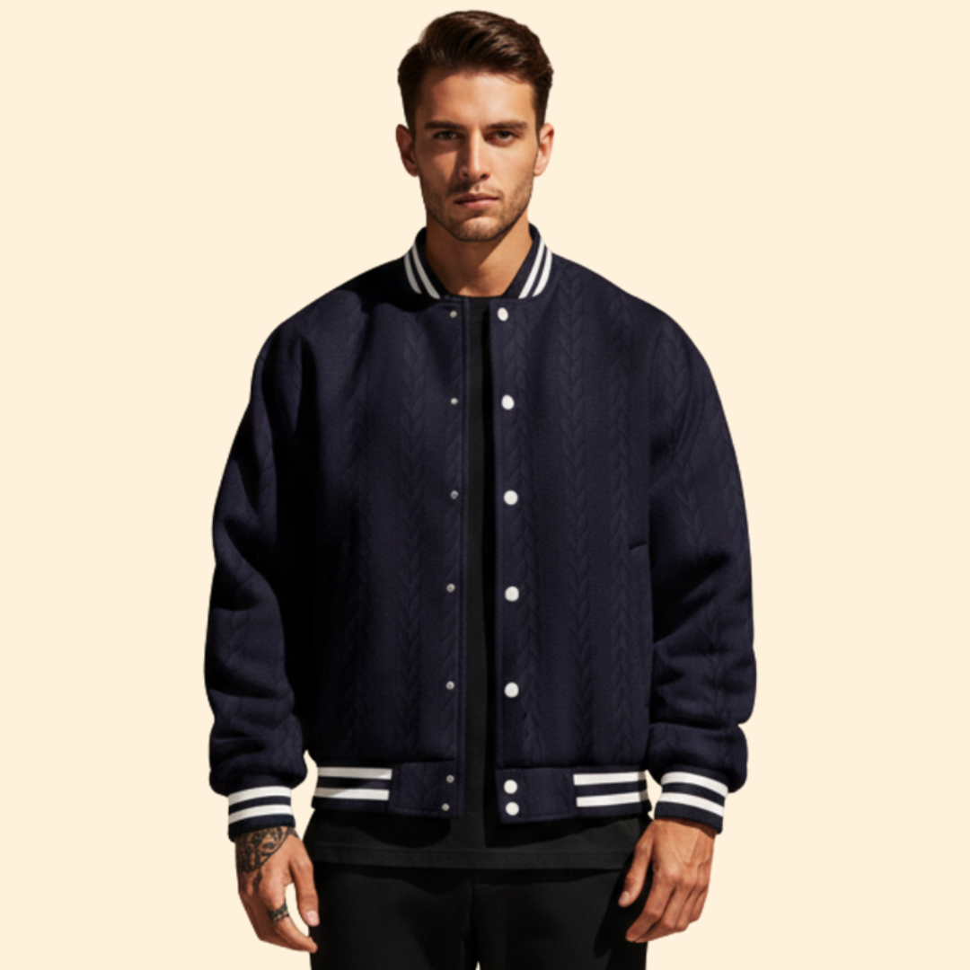 Men’s Structured Bomber Jacket