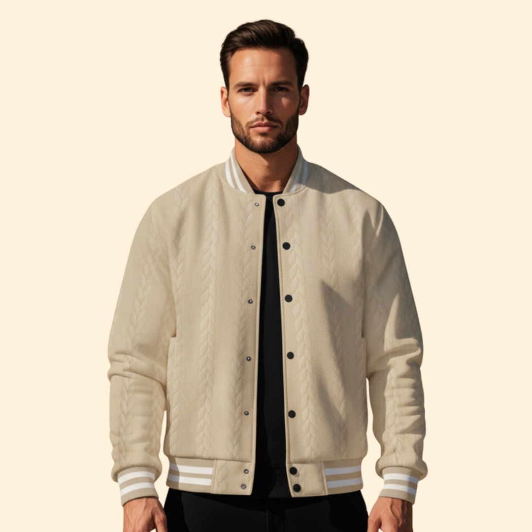 Men’s Structured Bomber Jacket