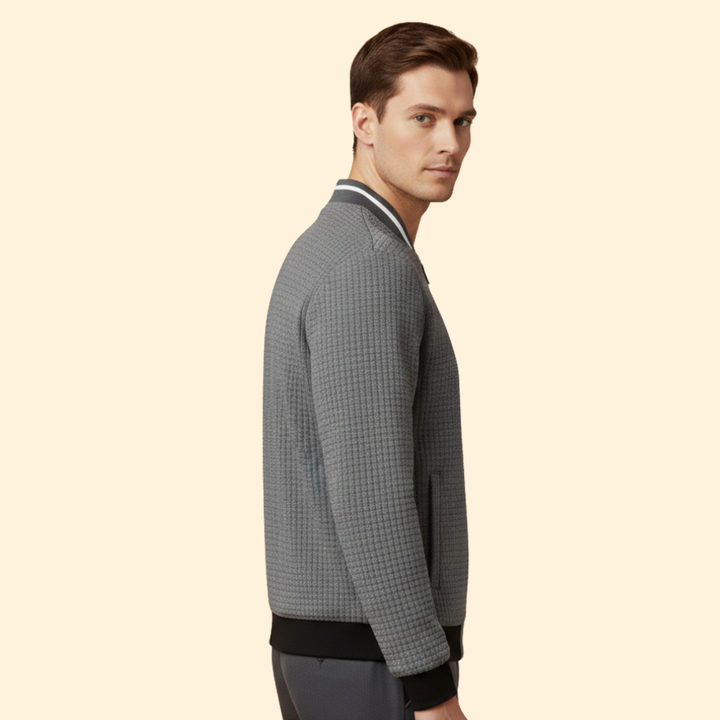 Men’s Textured Bomber Jacket