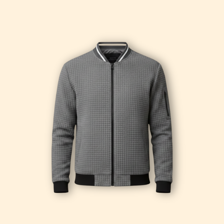 Men’s Textured Bomber Jacket