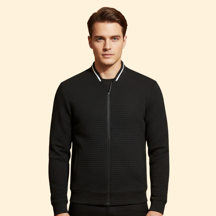Men’s Textured Bomber Jacket