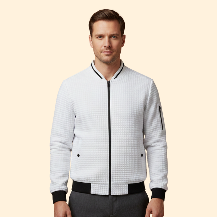 Men’s Textured Bomber Jacket