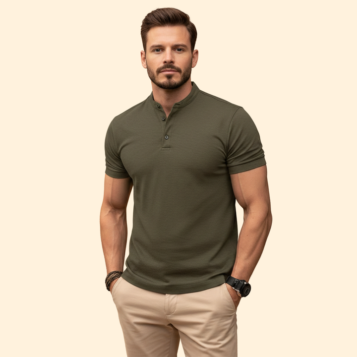 Men's Classic Henley Polo