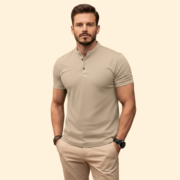 Men's Classic Henley Polo