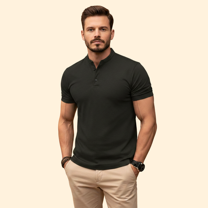 Men's Classic Henley Polo