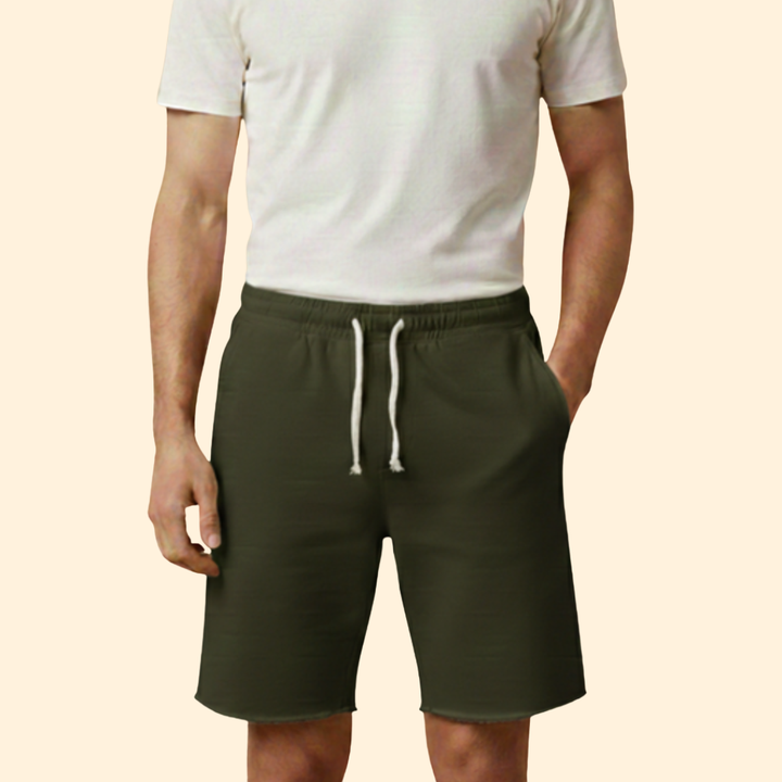 Men’s Distressed Drawstring Shorts