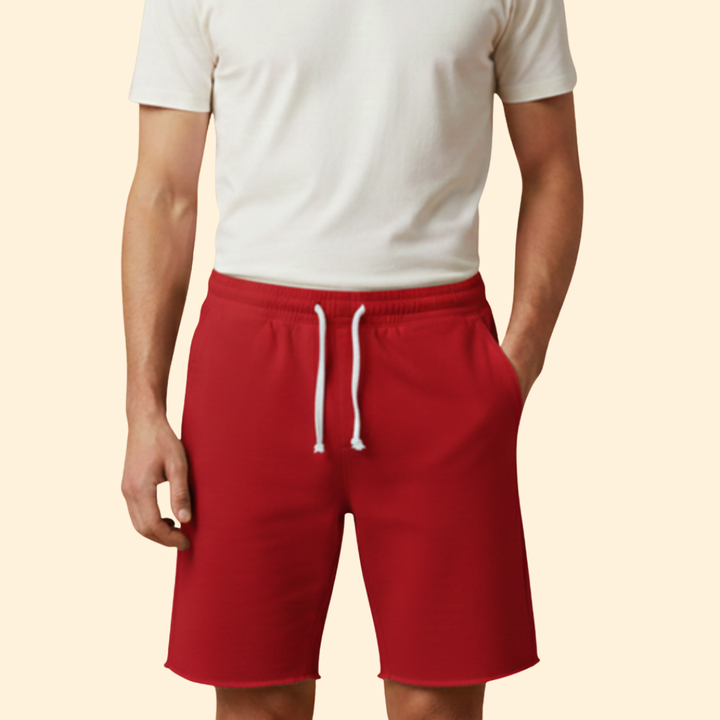 Men’s Distressed Drawstring Shorts