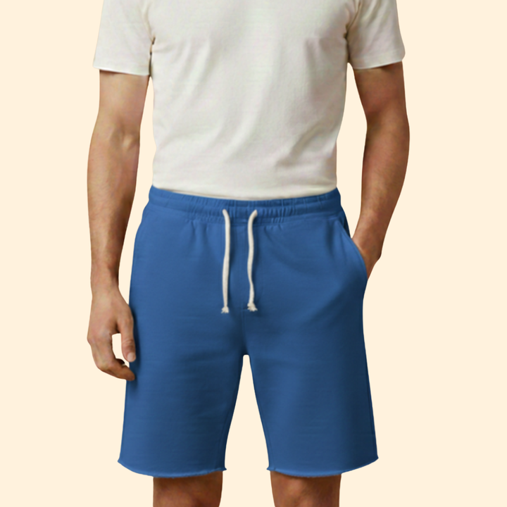 Men’s Distressed Drawstring Shorts
