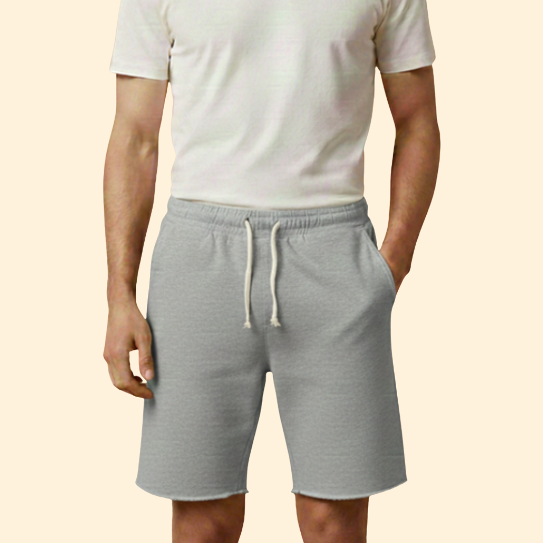 Men’s Distressed Drawstring Shorts