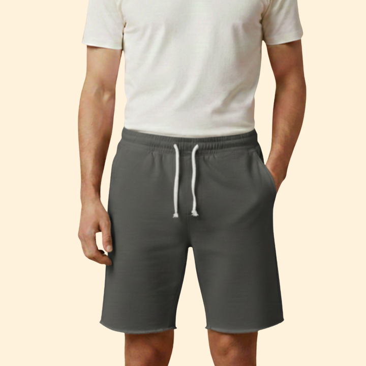 Men’s Distressed Drawstring Shorts