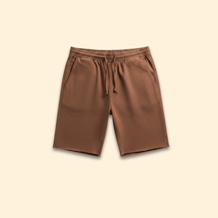 Men’s Distressed Drawstring Shorts