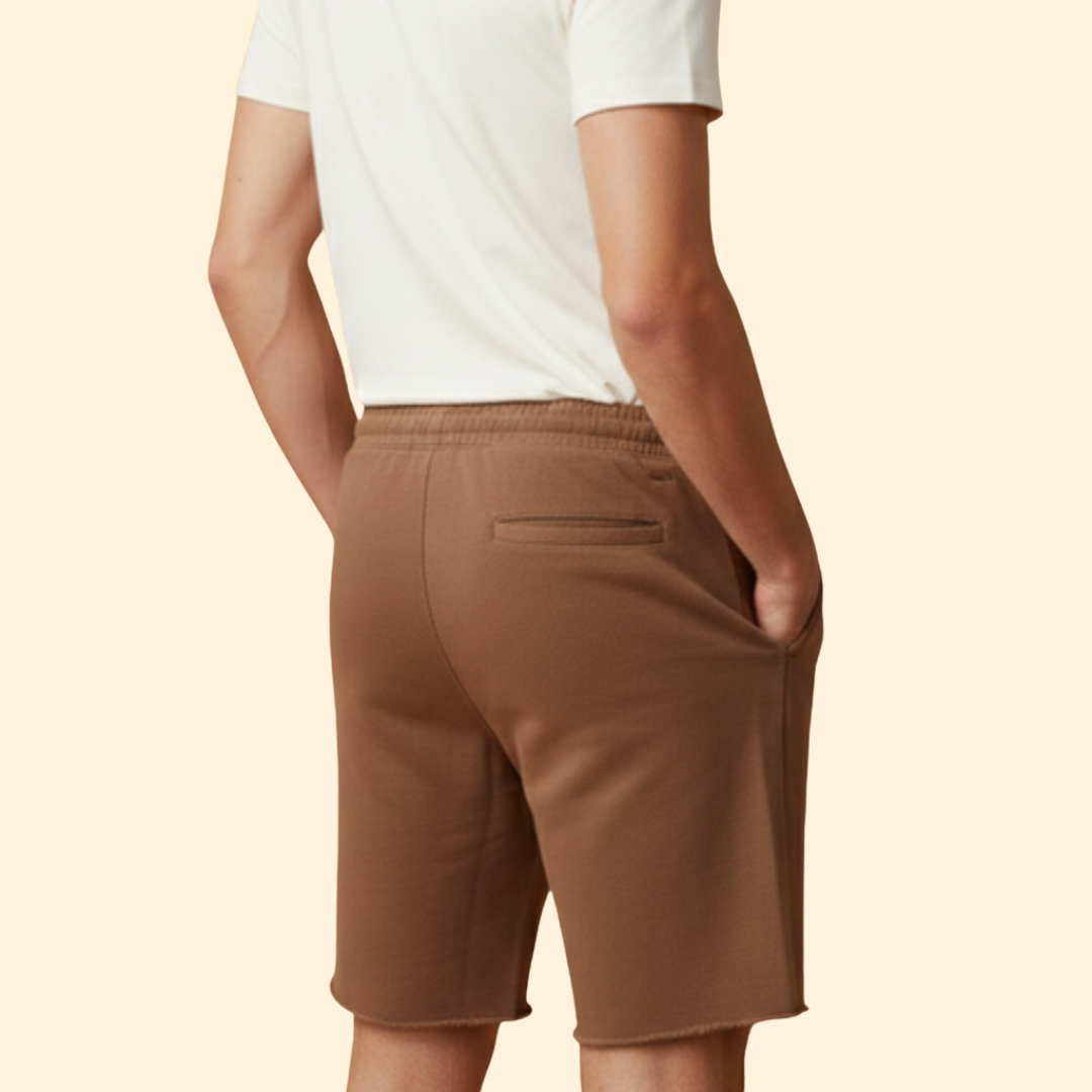 Men’s Distressed Drawstring Shorts