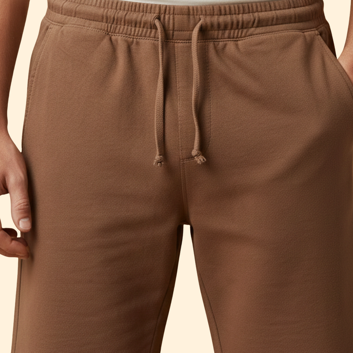 Men’s Distressed Drawstring Shorts