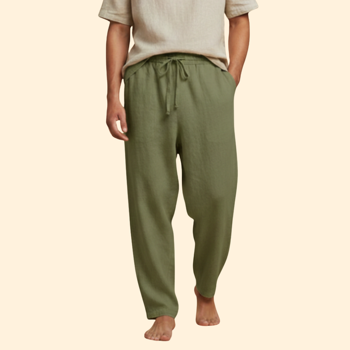 Men's Relaxed Linen Trousers