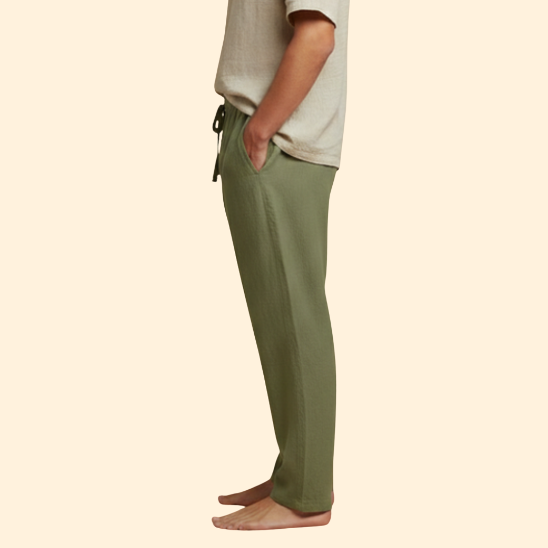 Men's Relaxed Linen Trousers