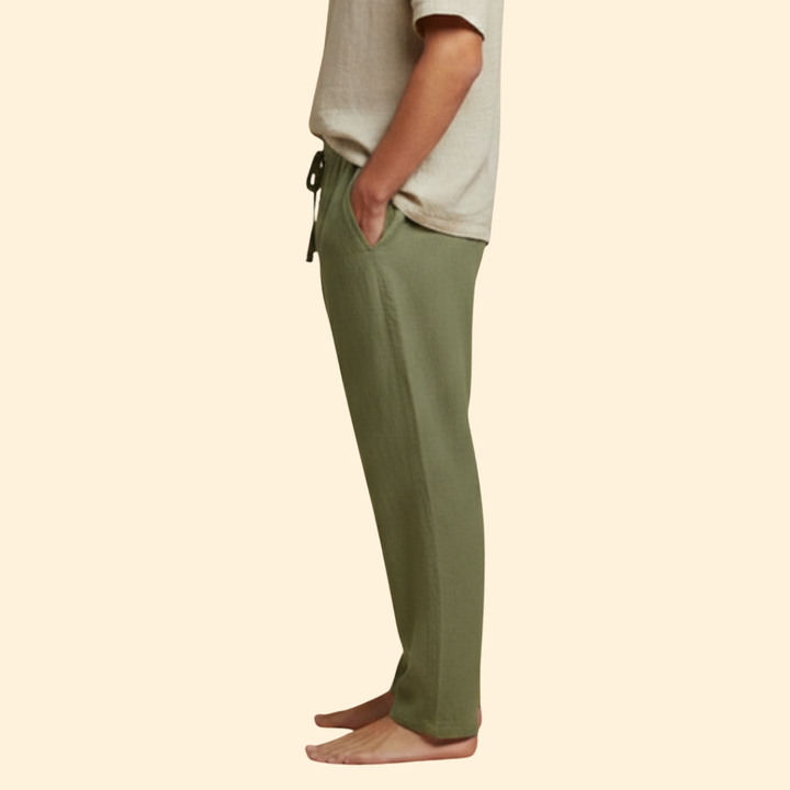 Men's Relaxed Linen Trousers