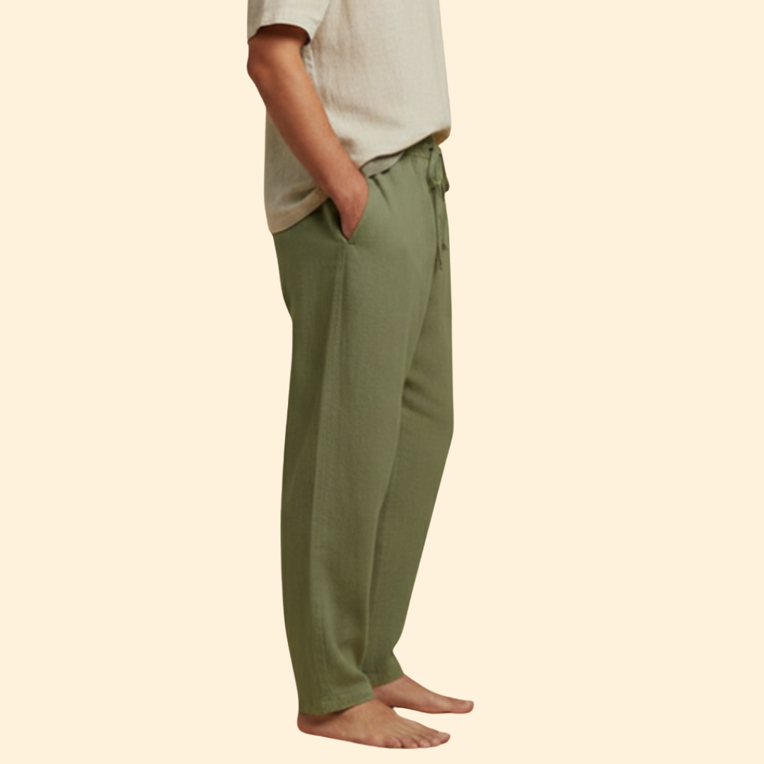 Men's Relaxed Linen Trousers