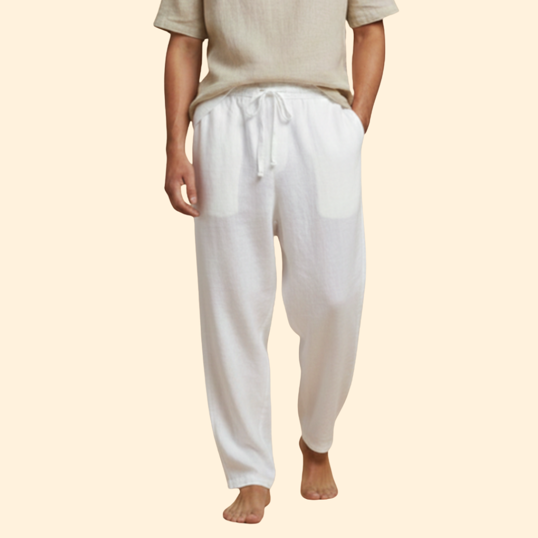 Men's Relaxed Linen Trousers
